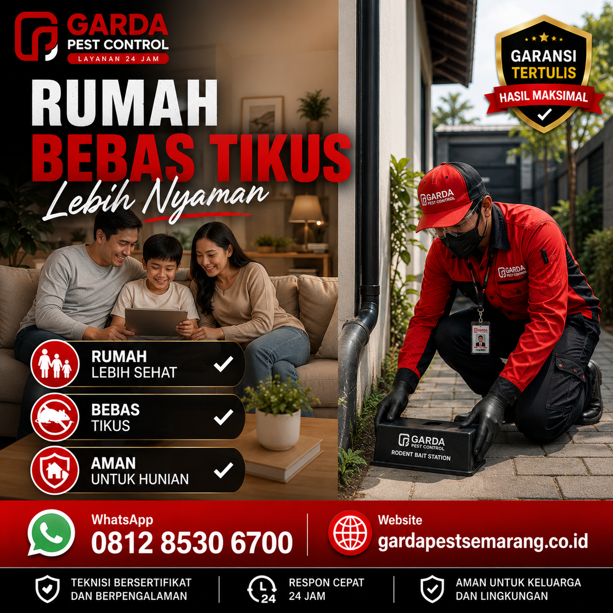 Biaya Jasa Pembasmi Tikus Rumah Semarang dan Rincian Paket Layanan