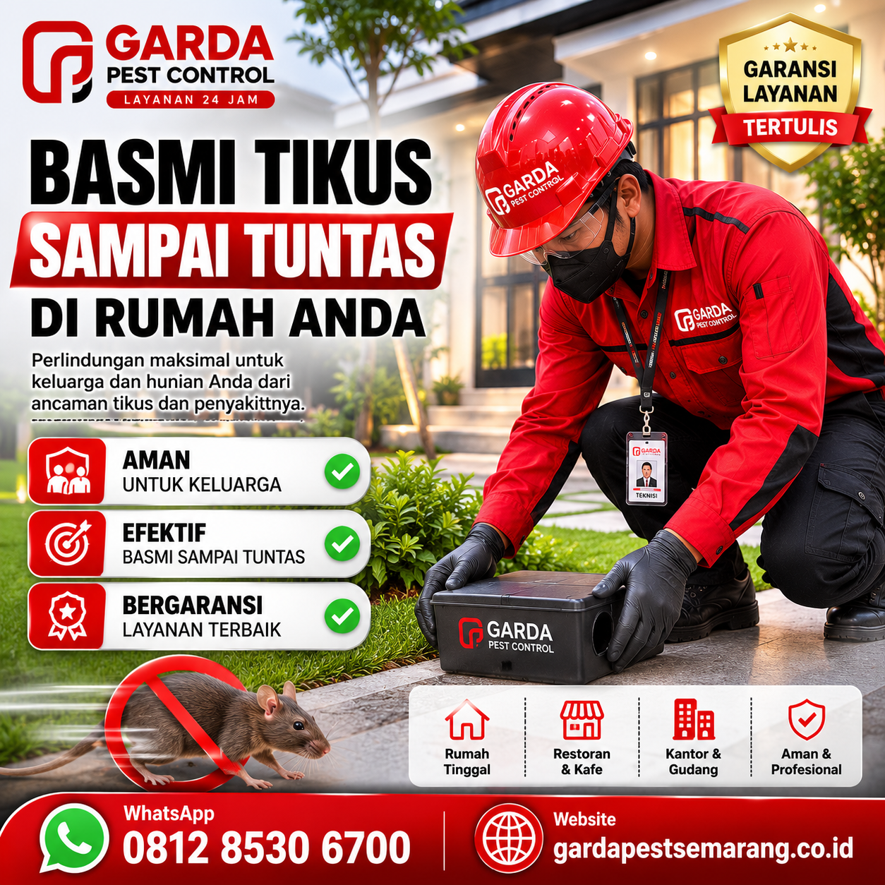 Layanan Pembasmi Tikus Semarang Panggilan 24 Jam Respon Cepat