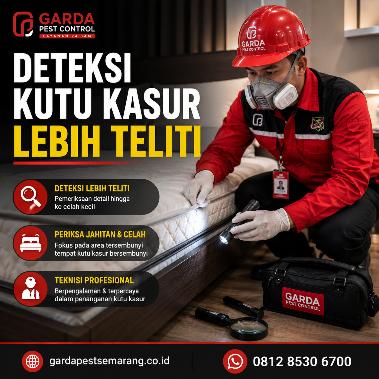 Jasa Pembasmi Kutu Kasur untuk Kamar Kost Semarang Bergaransi