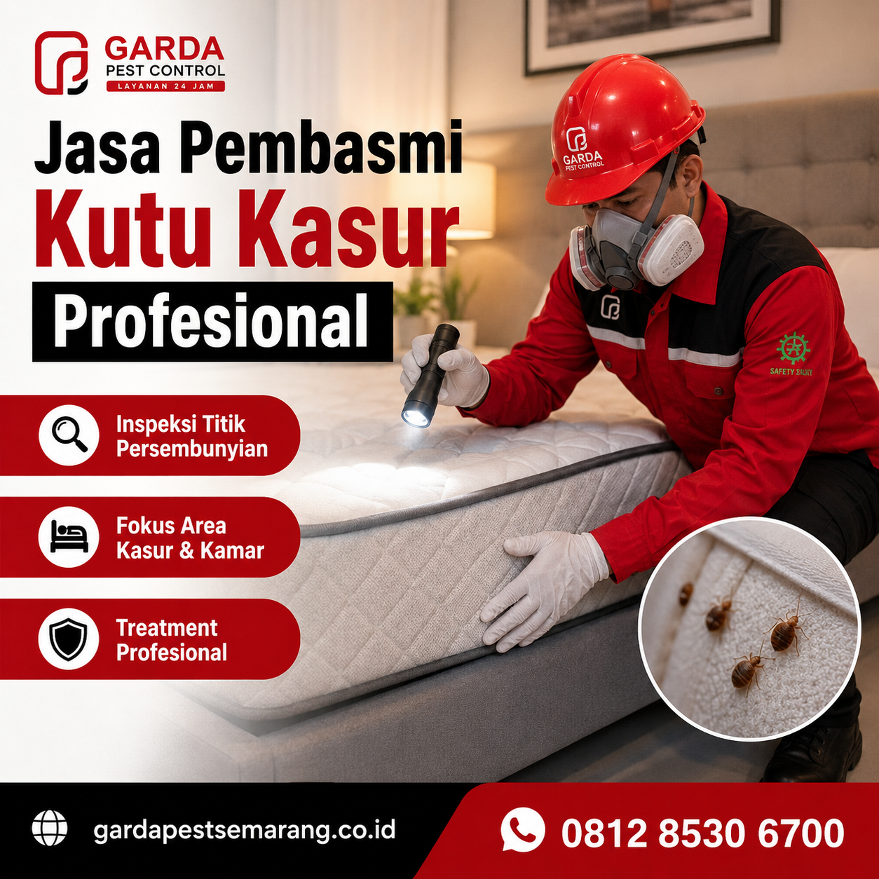 Jasa Pembasmi Kutu Kasur untuk Kamar Kost Semarang Bergaransi