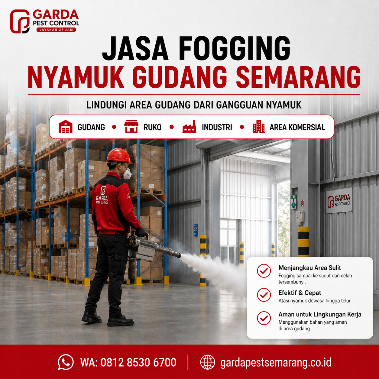 Jasa Fogging Nyamuk Area Pabrik dan Kantor Semarang Professional