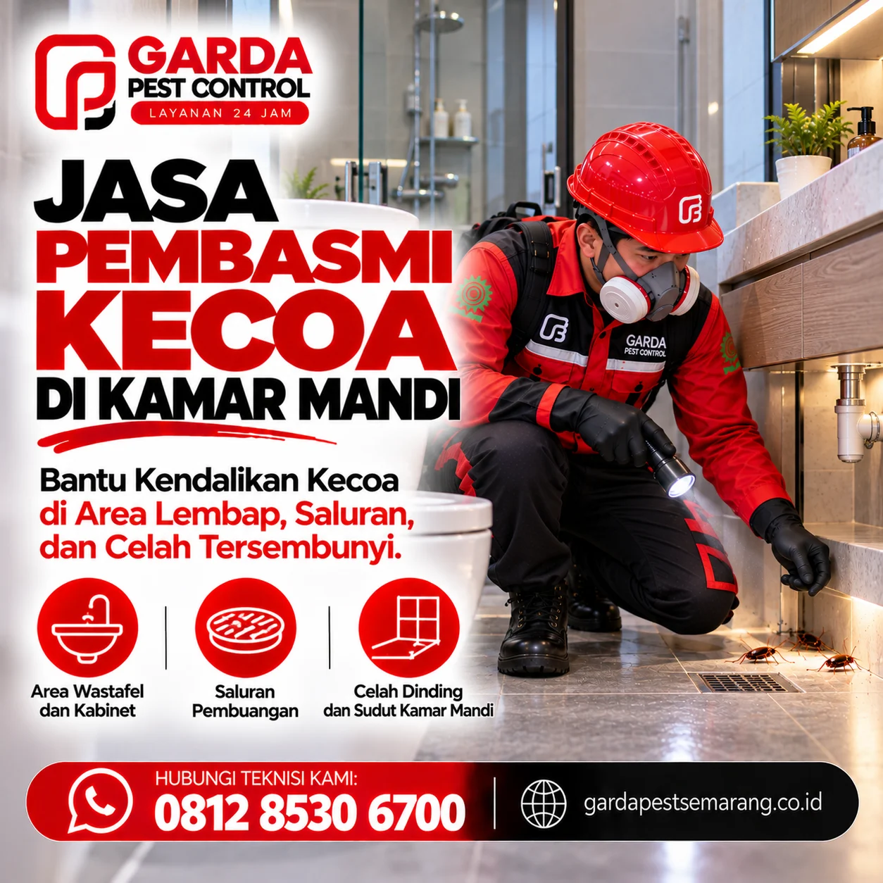Jasa Pembasmi Kecoa di mobil Terdekat | Kota Semarang
